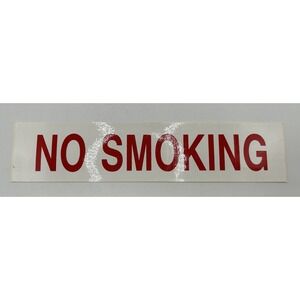 NO SMOKING Vinyl Decals Label Emblems Stickers 6x